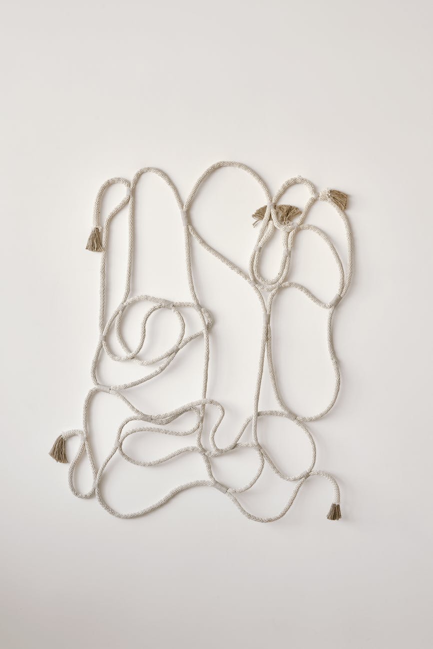 decorative creative rope hanging on wall